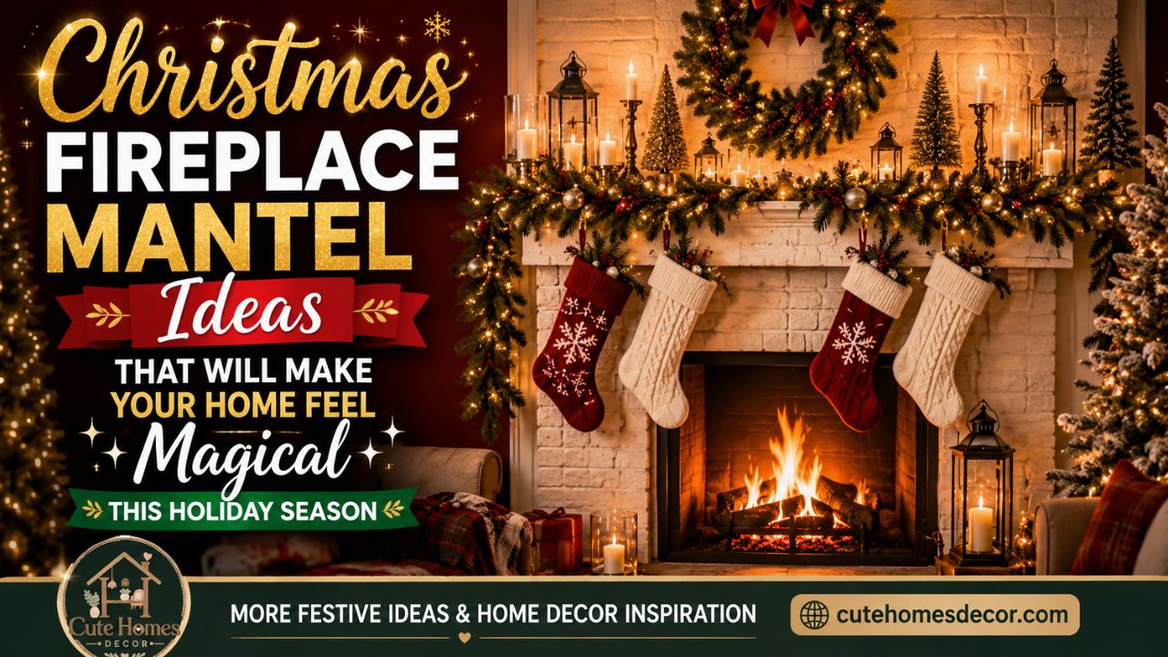 Christmas Fireplace Mantel Ideas That Will Make Your Home Feel Magical This Holiday Season