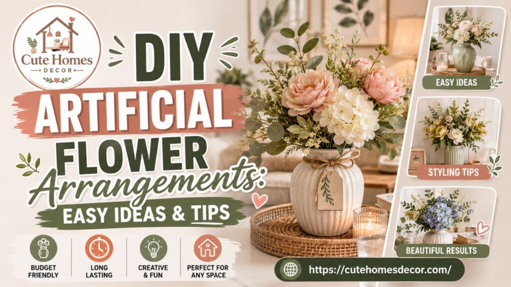 DIY Artificial Flower Arrangements