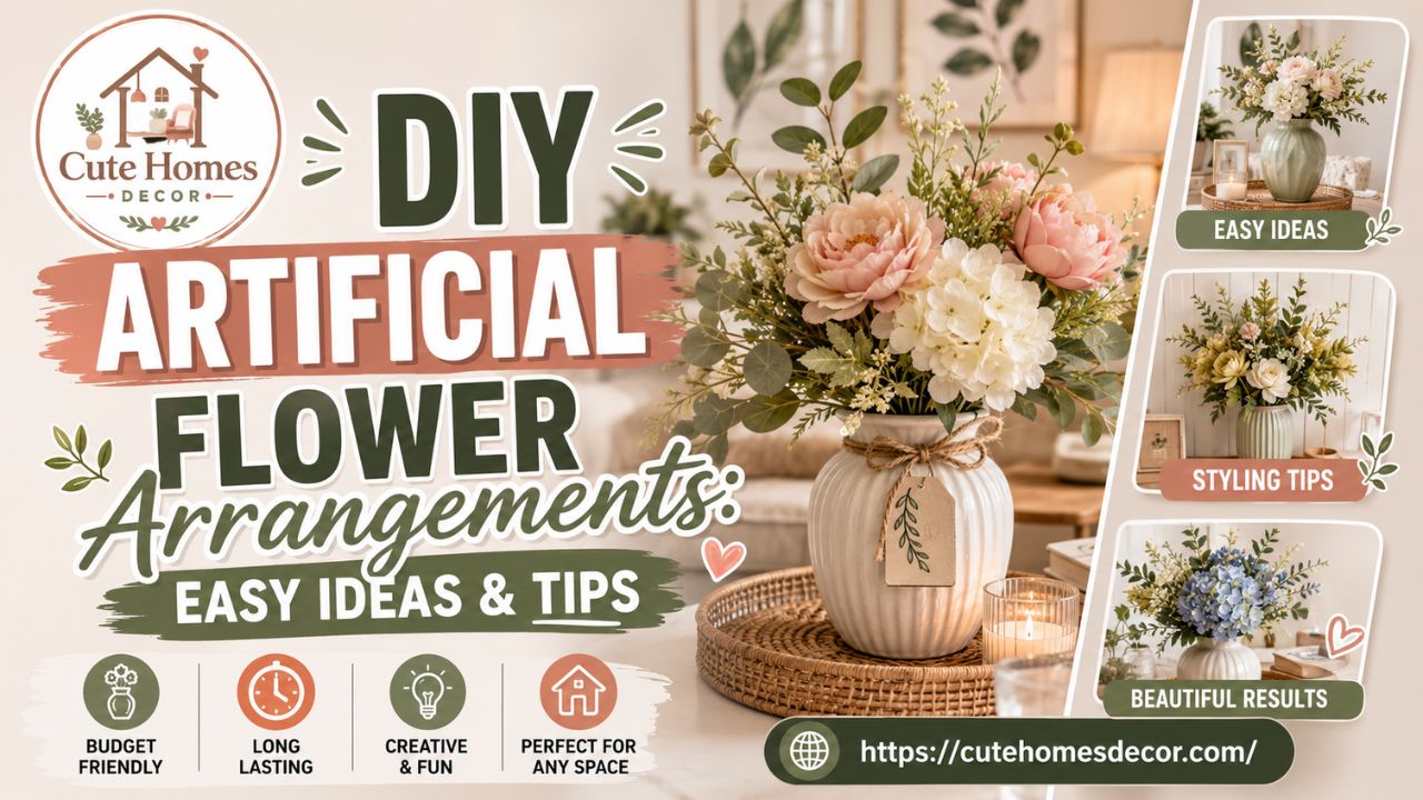 DIY Artificial Flower Arrangements