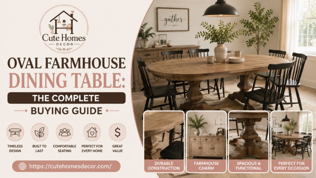 Oval Farmhouse Dining Table