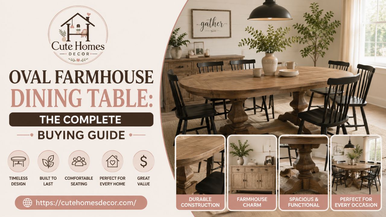 Oval Farmhouse Dining Table