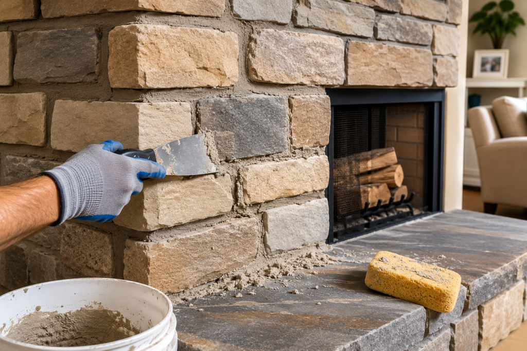 Over Grouted Stone Fireplace: Causes, Fixes & Photos Guide